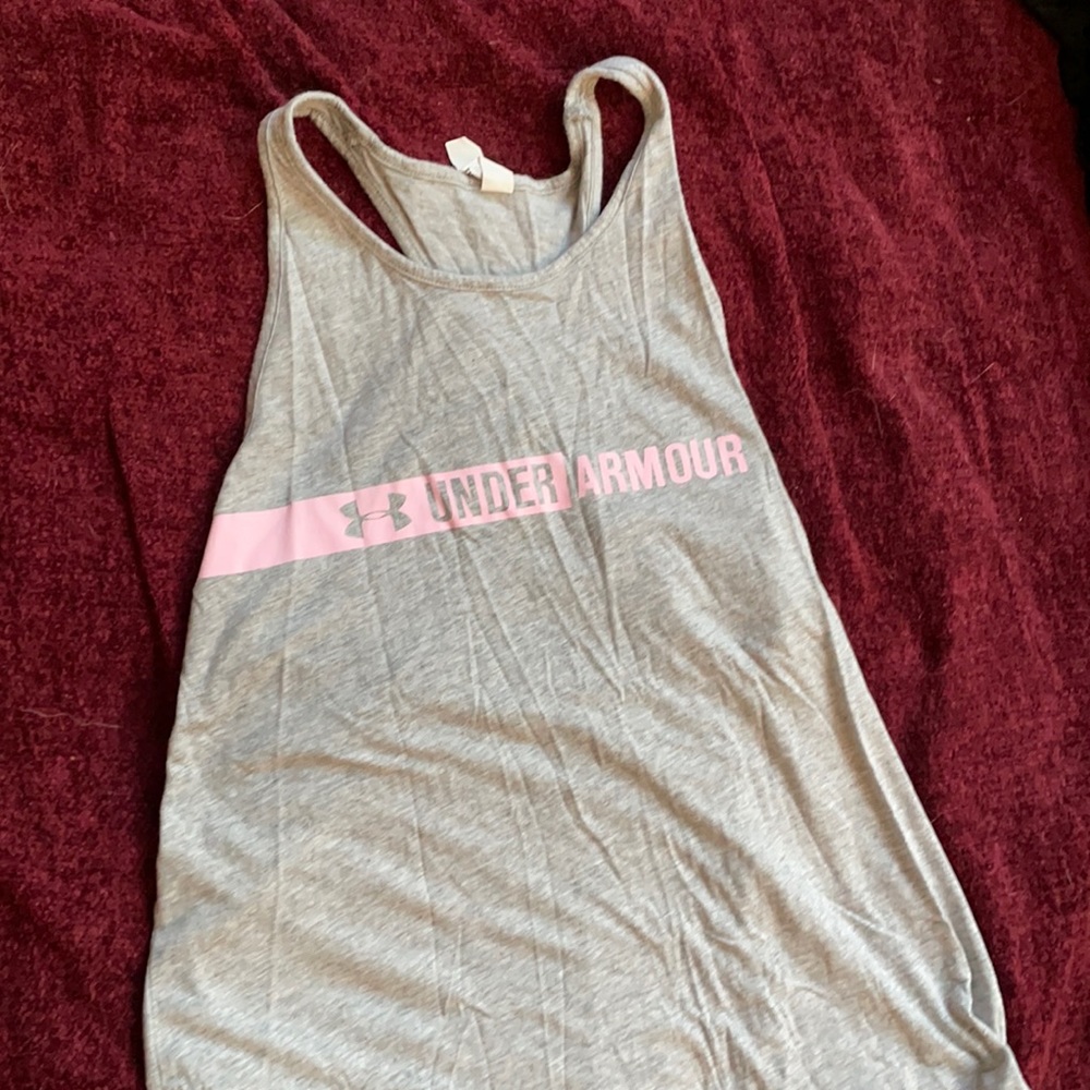 Under armor grey tank